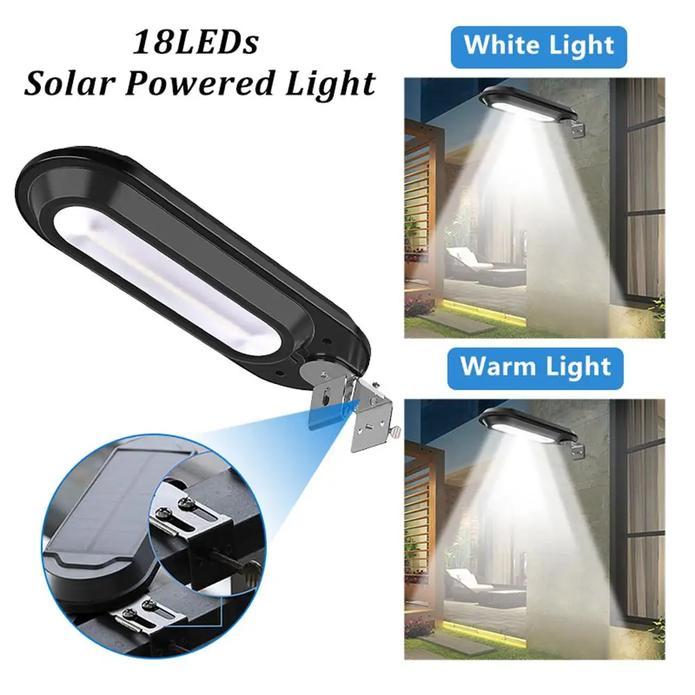 

18led Solar Lights Adjustable Angle Outdoor Wall Lights For Yard Fence Garden Courtyards Decoration IP65 Waterproof DS018