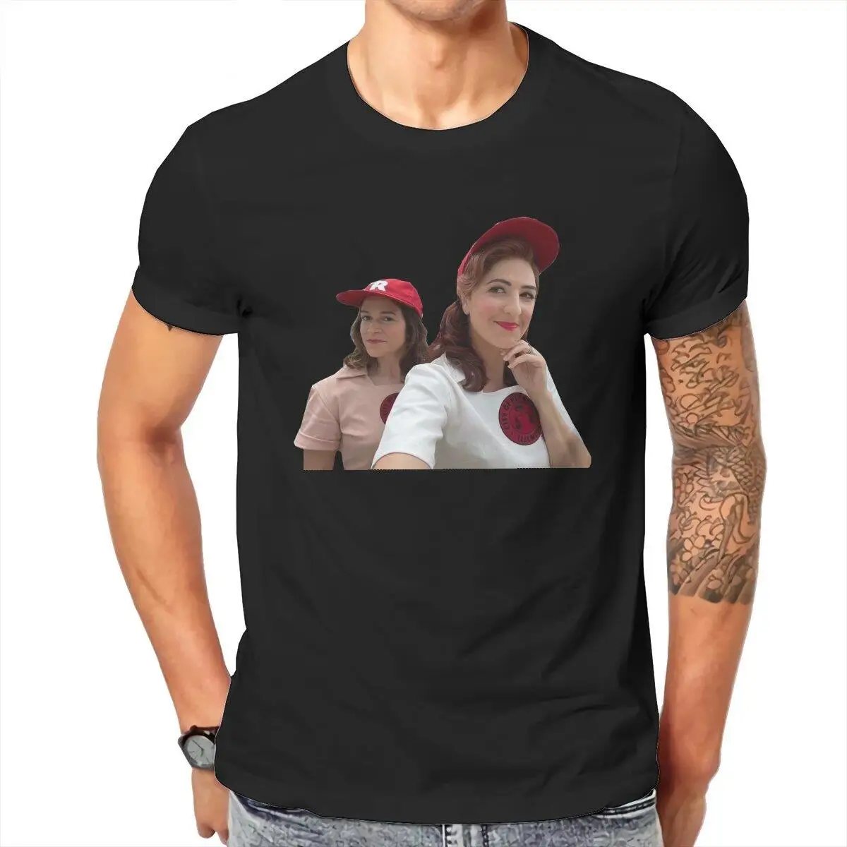 

A League Of Their Own Greta Carson Men T Shirts Awesome Tees Short Sleeve Round Neck T-Shirts Pure Cotton Gift Idea Clothing