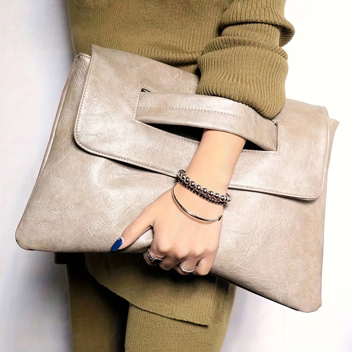 Fashion evening bag interior view