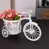Tricycle Shaped Flower Basket Wedding Party Ceremony Decoration Bike Flower Storage Container Blue 1