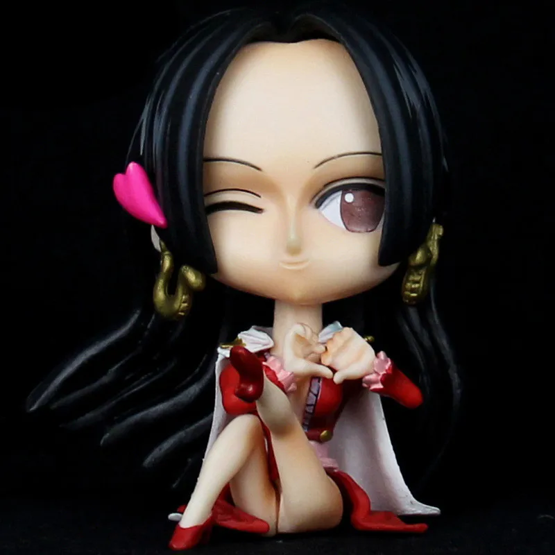 

9CM Anime One Piece Action Figures Monkey D Luffy Ace Hancock Chopper Q Version Kawaii Figures PVC Collectible Model Toy