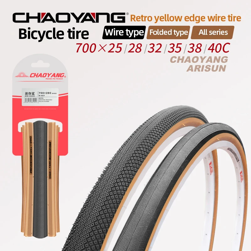Chaoyang Bike Tire 700x25 / 28 / 40C Anti puncture Road Bicycle Tires