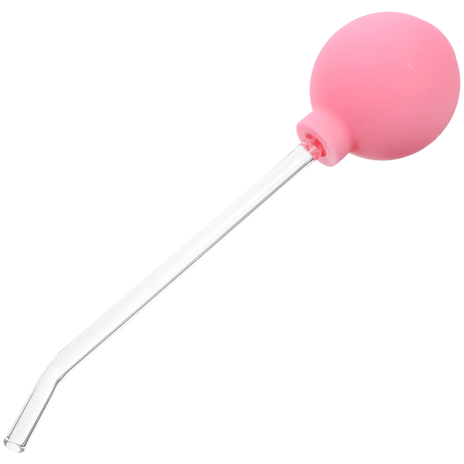 

Curved Manual Glass Oral Tube Tonsil Stone Remover (pink 15° Angle) Mouth Tonsils Removal Kit Vacuum Pvc for Adult Tool