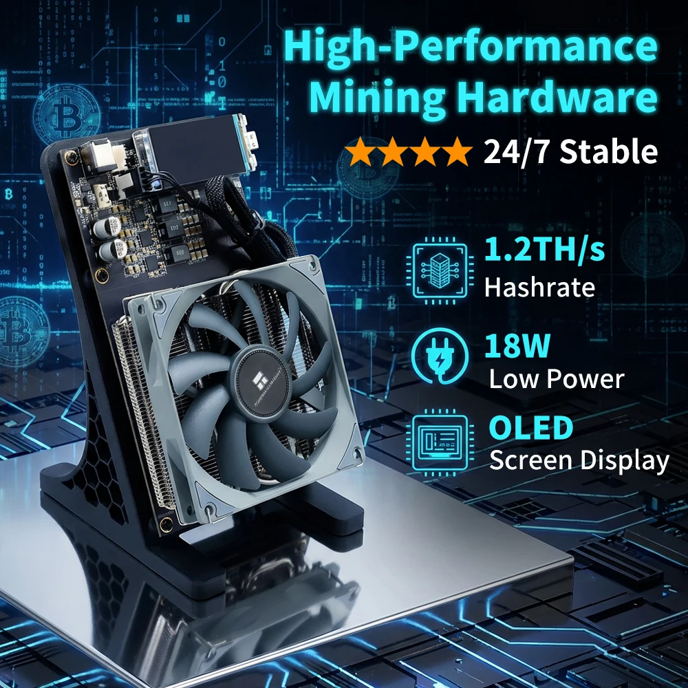 2026 Latest Bitaxe Gamma 601 Original Noctua Fan 1.2th/s 18W Open Source Bitcoin Miner With Power Supply Bitaxe Solo Miners