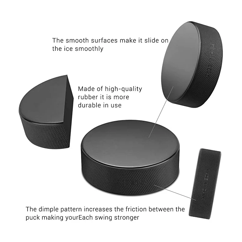 5/10PcsIce Hockey Puck Hockey Stick Training Equipment Ice Pucks for Practicing Classic Training Balls