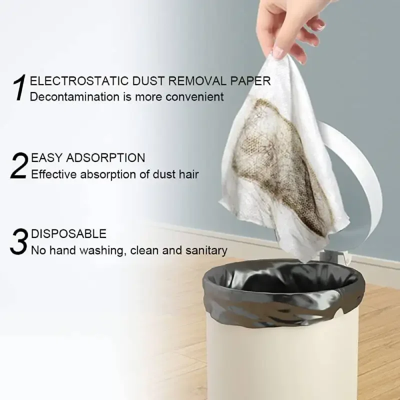 50Pcs 30x40cm Disposable Microfibre Electrostatic Floor Cloths Dusting Cloths Dry Duster Mop Pads Floor Cloth Refills