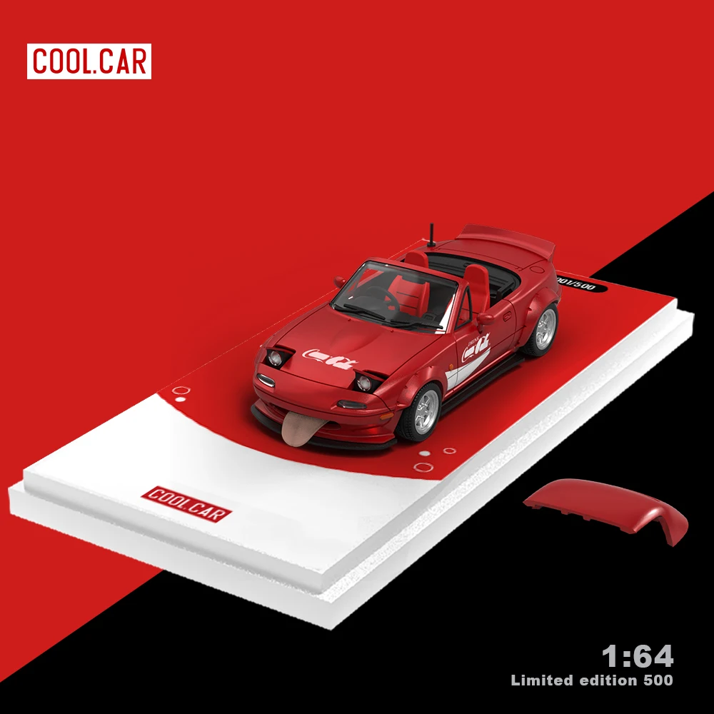 CoolCar /CC 1:64 MX5 Red Painting Simulation Alloy Car Model for Collection&Display&Gift 