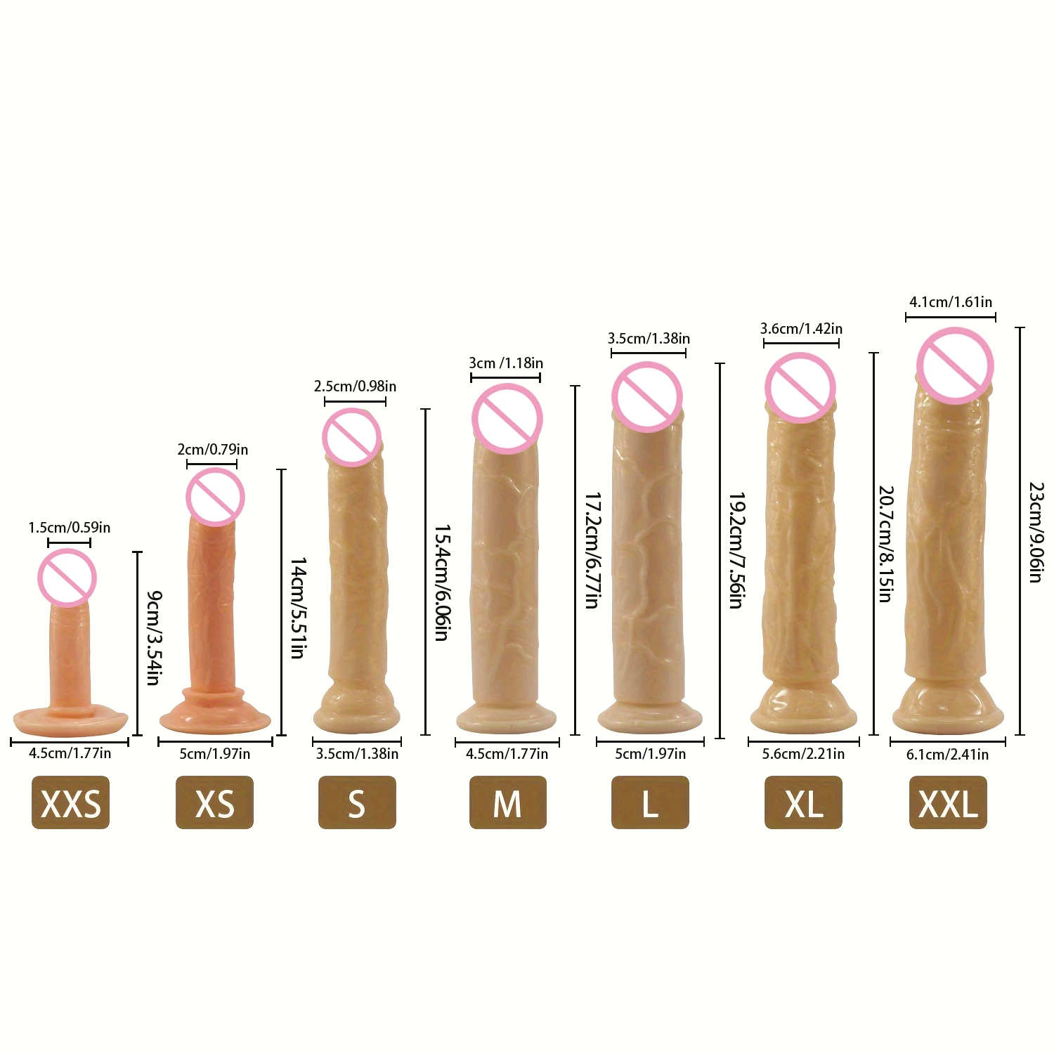 TPE Realistic Jelly Penis Dildo with Suction Cups Hand Washable TPE Anal Plugs Non-Powered Adult Sex Toys 1PC