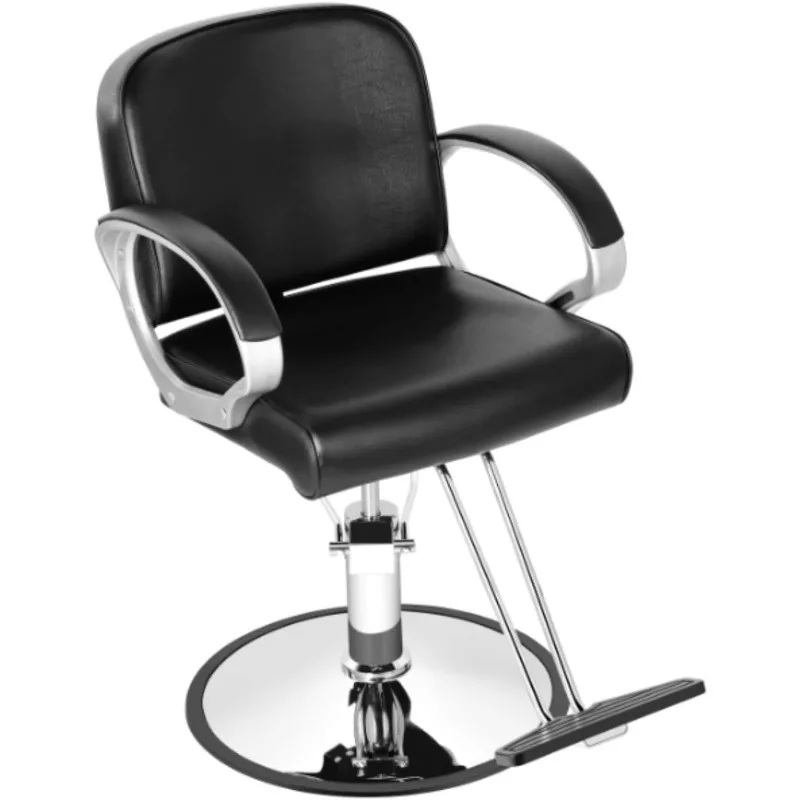 Funnylife Black Heavy Duty Cutting Styling All Purpose Professional Hydraulic Salon Chair for Hair Stylist Tattoo Chair nail tech stool barber chair tattoo footrest stool hydraulic styling barber chair modern sofy do salonu beauty furniture hdh