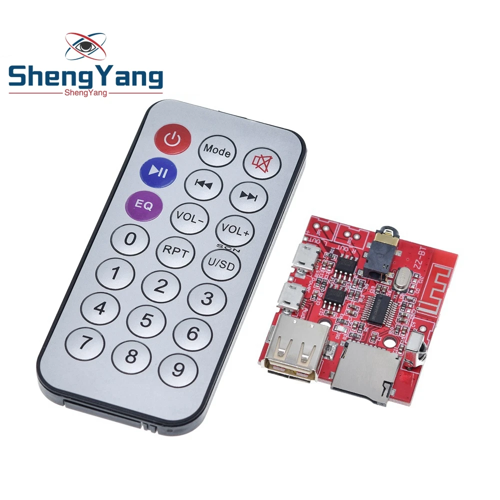 3W Auto Bluetooth 4.1 MP3 WAV Decodierung Board Lautsprecher Verstärker Audio Empfänger Modul Unterstützung USB/TF/U-DISK/IR Fernbedienung Rot