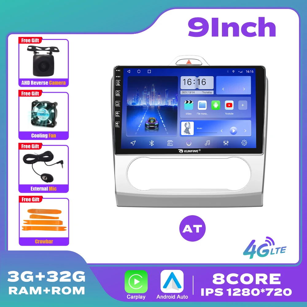 GABITECH 9 Zoll Autoradio GPS Navi Für Ford Focus 2 MK2 MK3 Exi AT 4GB RAM Autoradio Drahtloses Carplay Androidauto 3d Navi 4gb Ram 64gb Rom Wifi Dab S0p6d0c7 GABITECH 9 Zoll Autoradio GPS Navi Für Ford Focus 2 MK2 MK3 Exi AT 4GB RAM Autoradio Drahtloses Carplay Androidauto 3d Navi 4gb Ram 64gb Rom Wifi Dab S0p6d0c7
