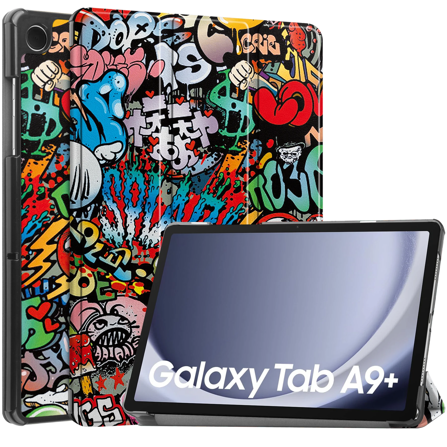Ultra Slim Smart Leather Case with Stand and Auto-Wake/Sleep Function for 11-Inch Tablets (2023)