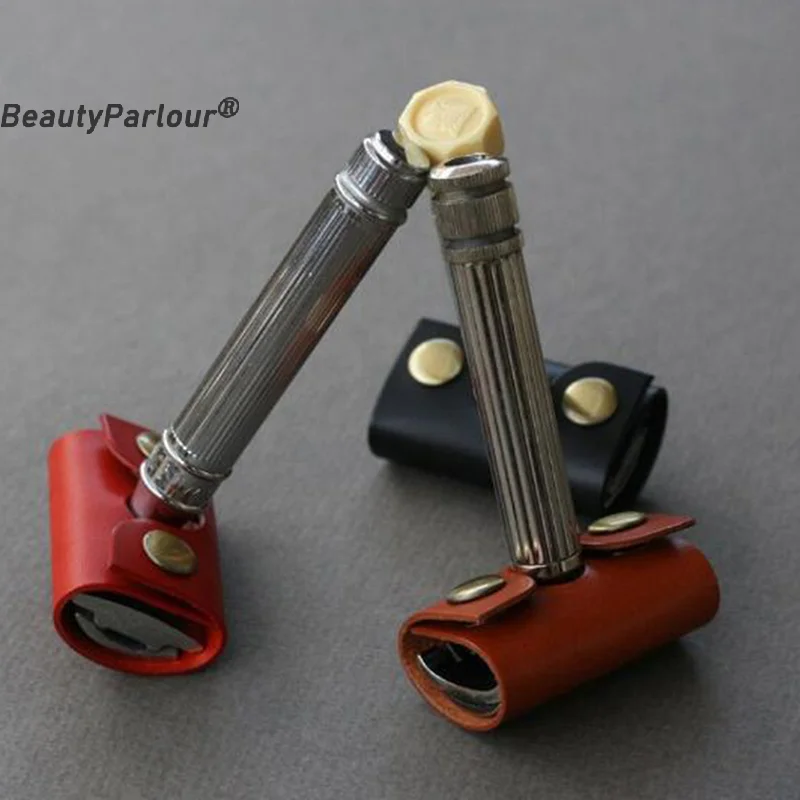 

1PCS Razor Protective Cover Safety Razor Leather Protective Cover Cutter Head Protective Cover Without Razor 60*42mm