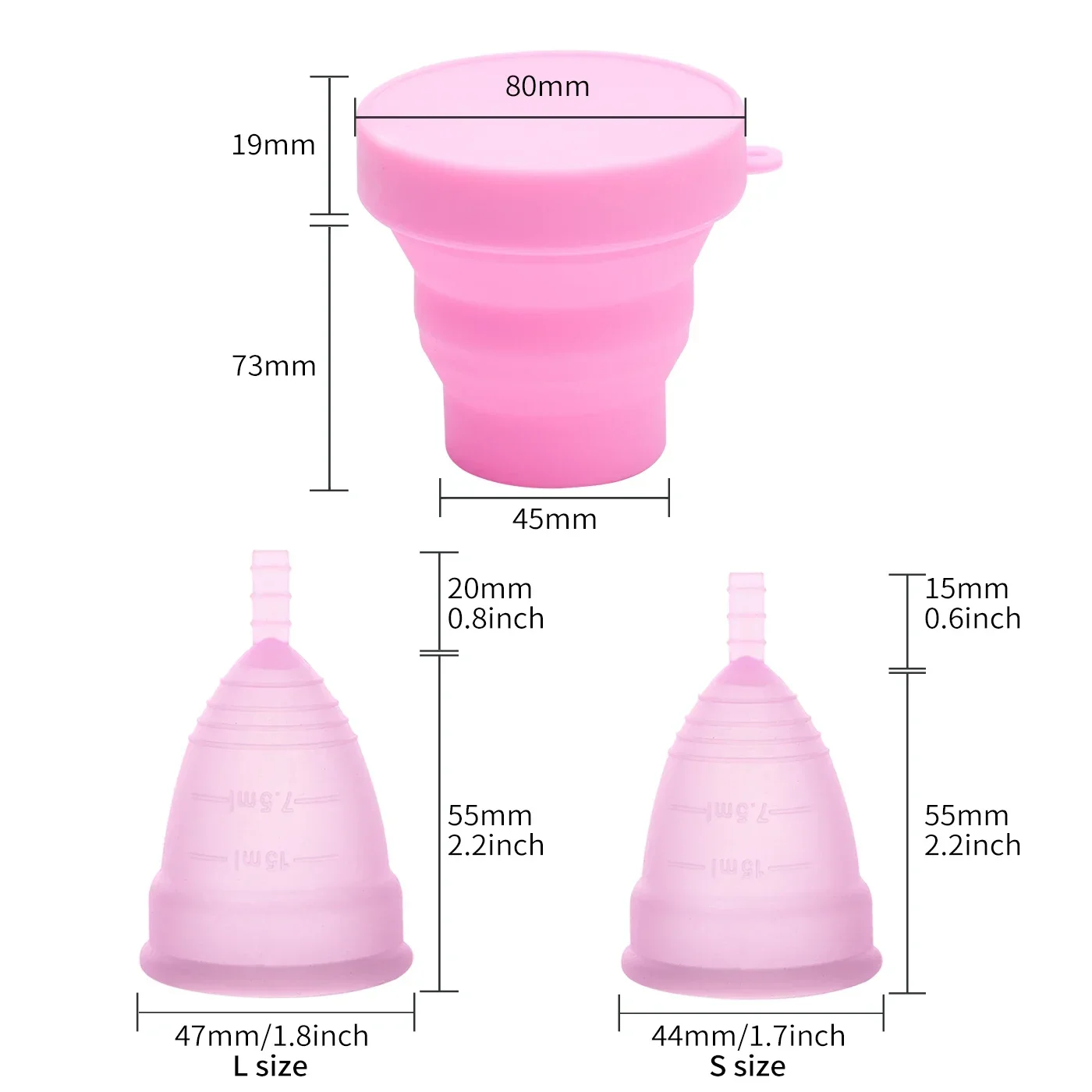 Medical Silicone Menstrual Cup Sterilizer for Women Period