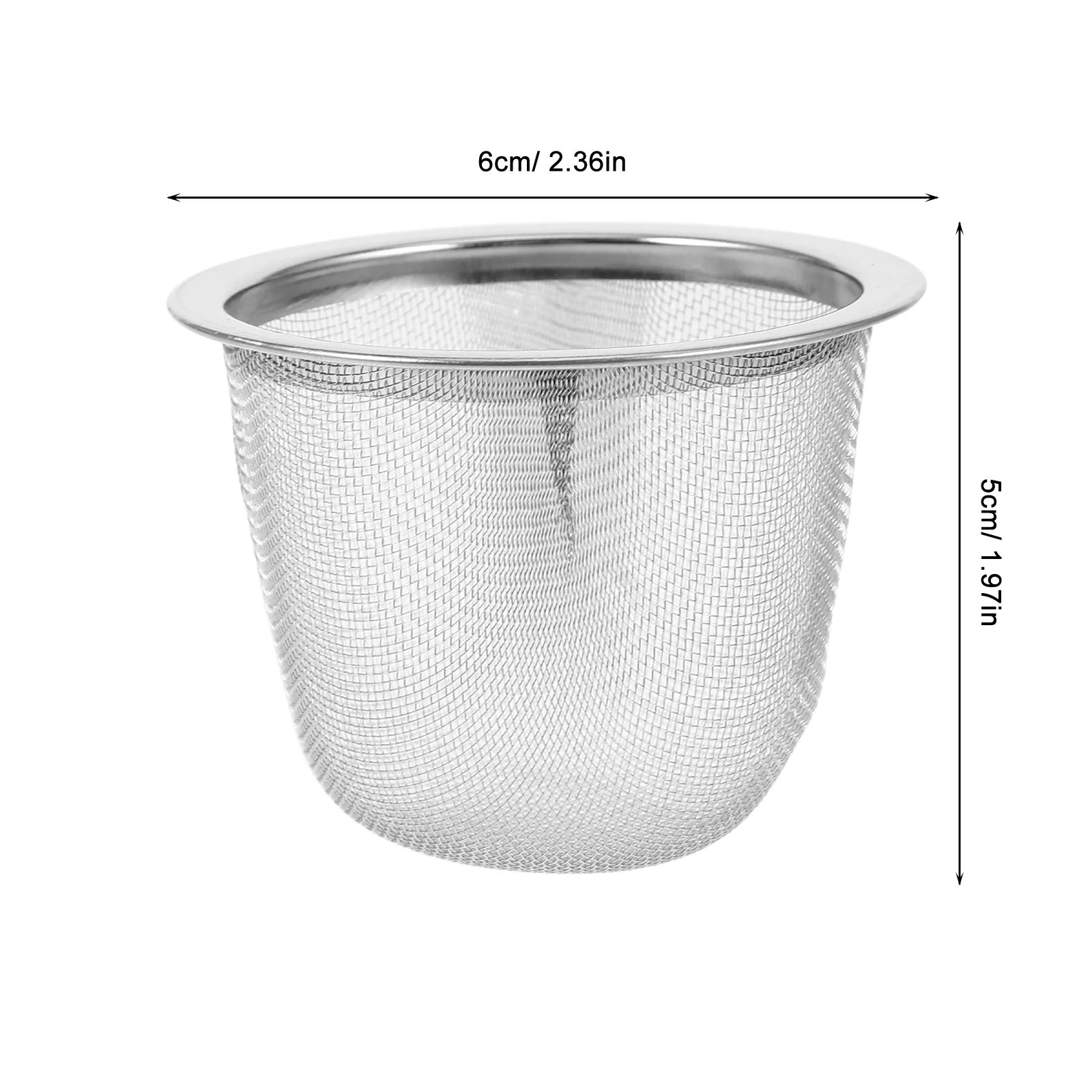 2 Pcs Tea Filter Pot Infuser Stainless Filters Teapot Inset Steel Strainer Insert Mesh Strainers