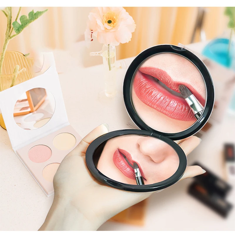 Magnifying Mirror Makeup Mirror Mini Pocket Compact Mirror Round Handheld Mirror Portable Travel Cosmetics Tools For Women X10 images - 6