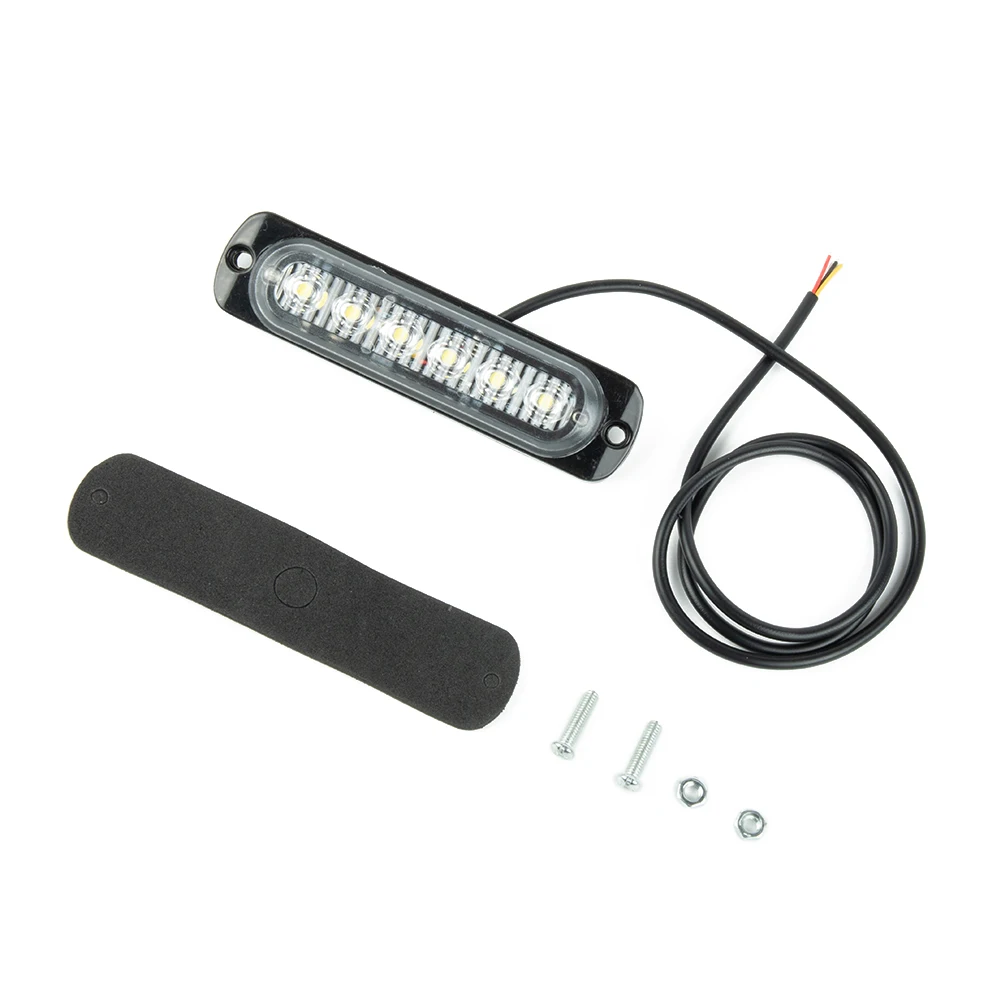 

DRL 112*28mm Car Flash Light 6LED DC 12V-24V 333mA Daytime Running Light Fog Headlight Replacement 2018 Useful