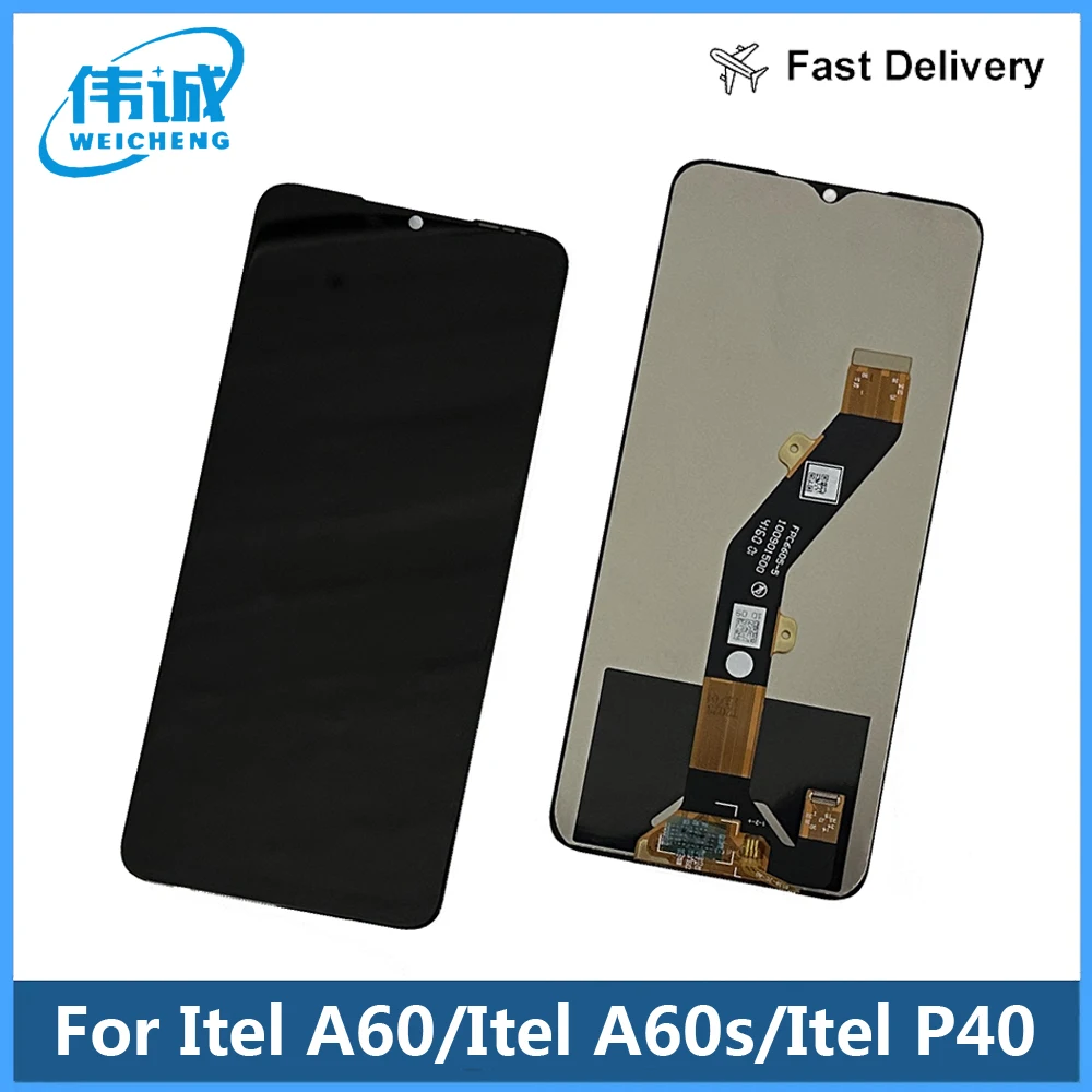 

For Itel A60 A662L A60S A662LM P40 P662L LCD Display Touch Screen Digitizer Assembly Repair Parts Replacement