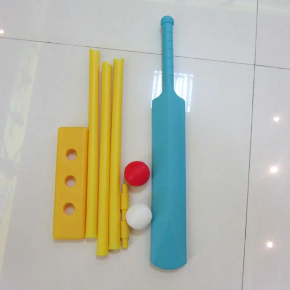 Plastic Exercise Sports Equipment Kids Cricket Set Beach Games Croquet Paddles Hard Board cricket ball