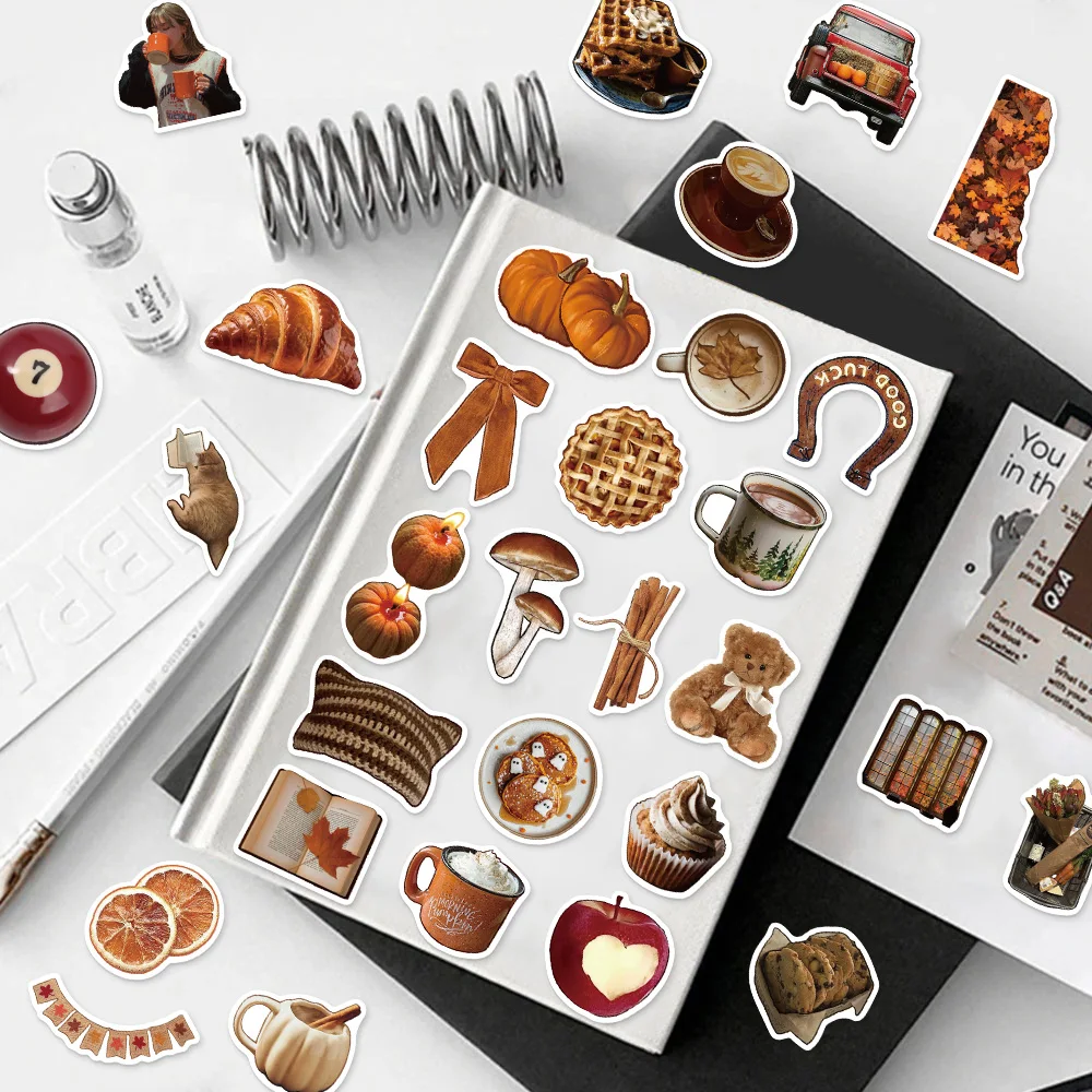 53개 가을 인스 스타일 재미있고 심플한 창의적인 그래피티 스티커 DIY 여행가방 스케이트보드 폰케이스 노트북 스티커
