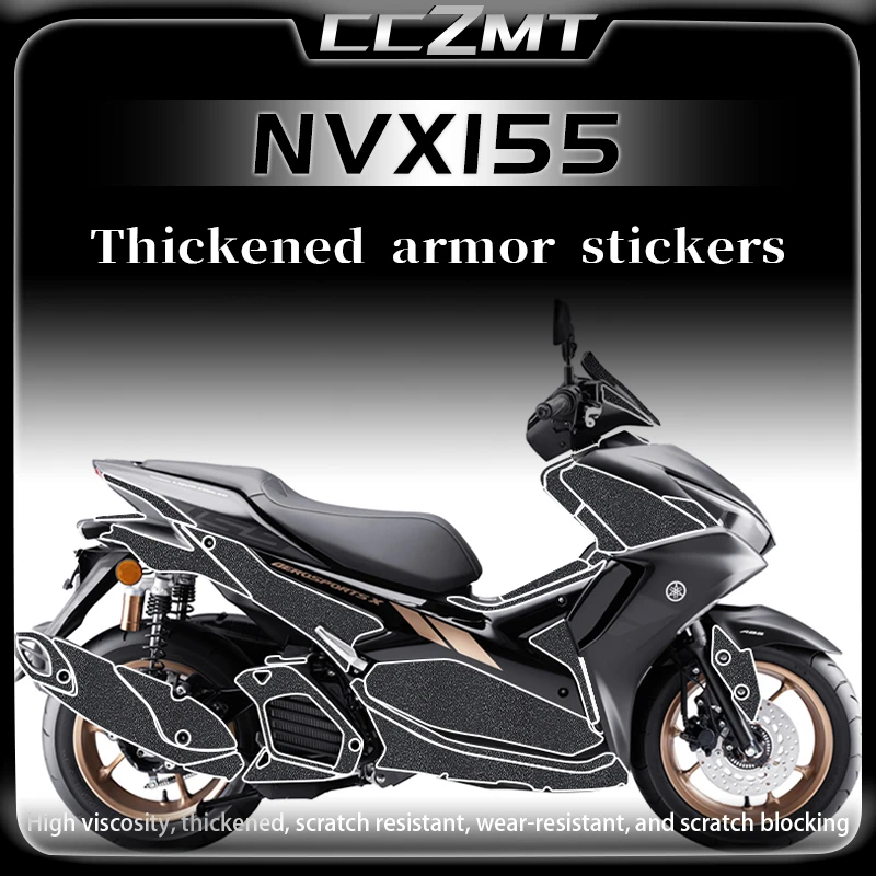 

For YAMAHA NVX155 2021-2023 thickened armor fuel tank foot pad protective sticker film modification accessories