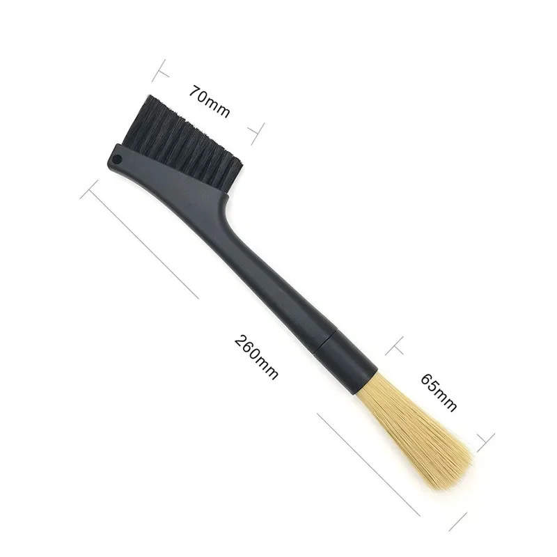 Dual-End Coffee Grinder Cleaning Brush with PP Handle - Essential Barista Tool