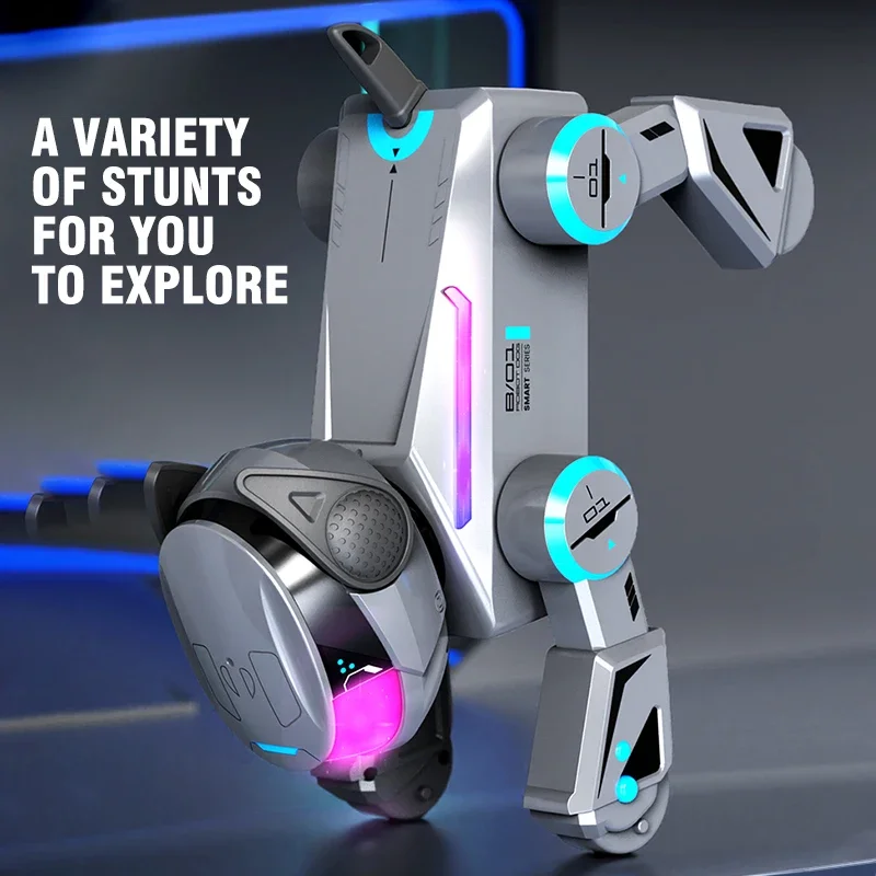 Funny RC Robot Electronic Dog Stunt Dog Voice Command Programmable Touch-sense Music Song Robot Dog for Children's Toys