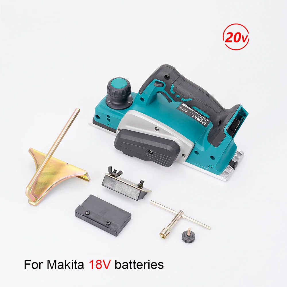 

Hot Selling Portable 15000Rpm Electric Planer with Wrench, 18V Battery, Woodworking Tools, Handheld Rechargeable Electric Planer
