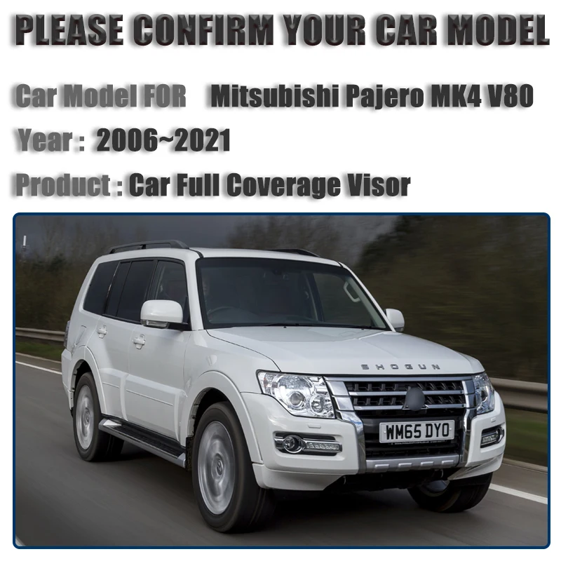 Car Sunshade Windshield Sunshade Windshield Sun Shade Mitsubishi Pajero 4 Accessories Montero Shogun V80 V73 V93 2006~ Car Sunshade Windshield Visor Cover Auto Interior Parts