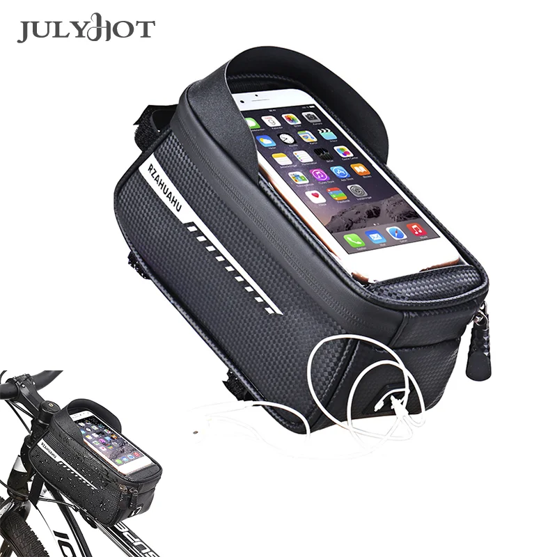 

Водонепроницаемая велосипедная сумка, велосипедная Рама, передняя Верхняя сумка, велосипедная сумка для сенсорного экрана телефона, внешняя Детская сумка для горного и шоссейного велосипеда