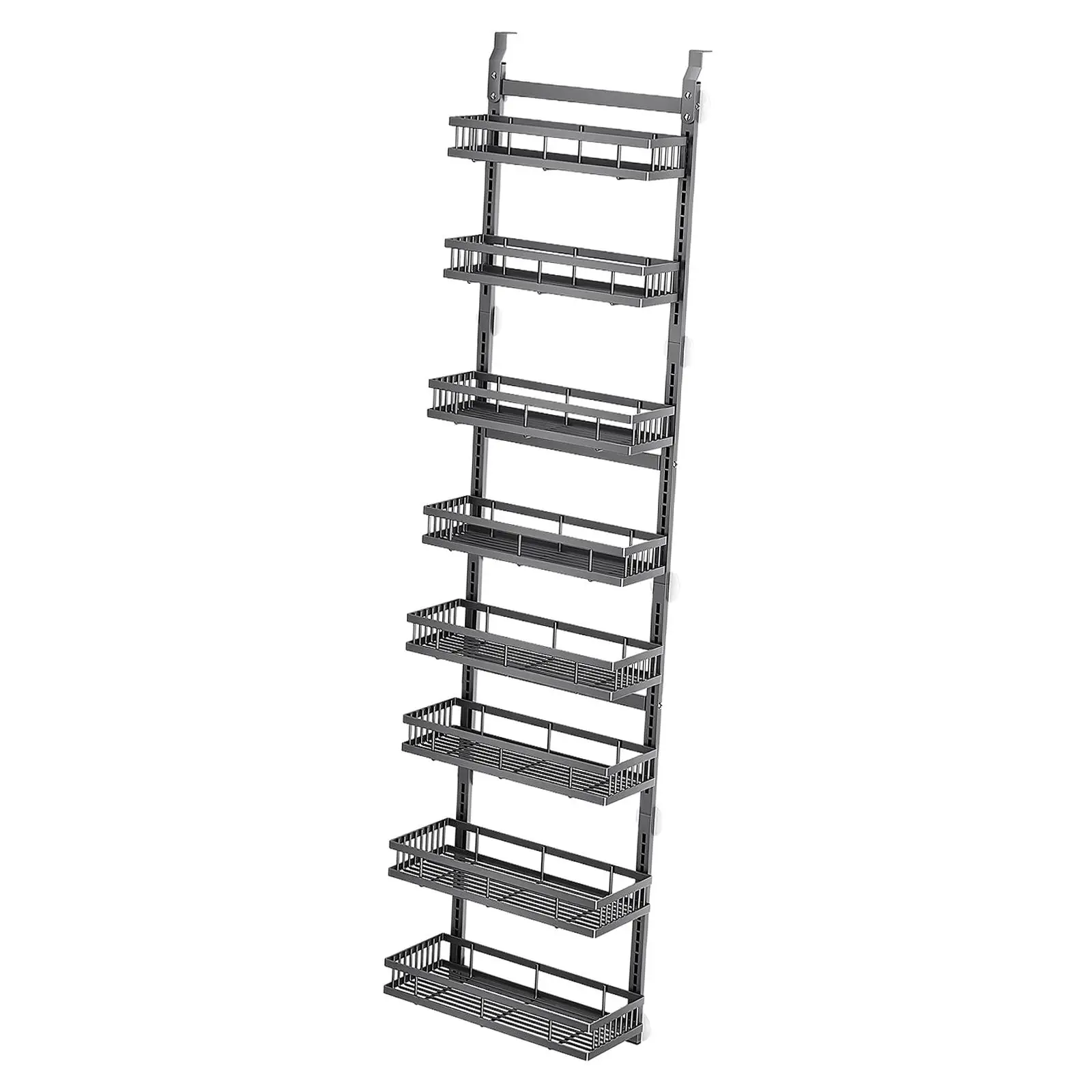 

8 Tier over The Door Pantry Organizer Wall Mount Spice Rackstorage behind The Door Storage