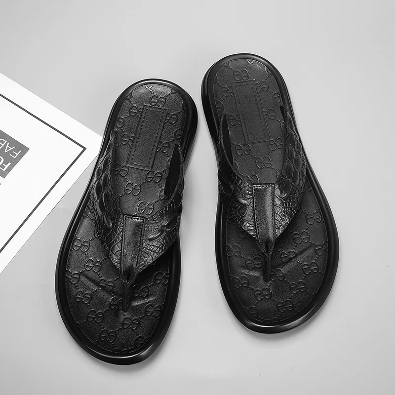 

Designer Slippers Men Summer Brand Man Slippers Luxury Male Shoes Flip Flop Outdoor House Slippers Shoes for Men