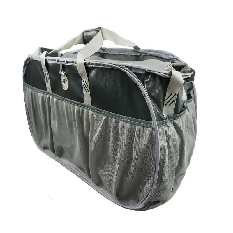 

Heavy Duty Trunk Organizer Large Pop-up Grocery Cargo Bag, Black Web Stich