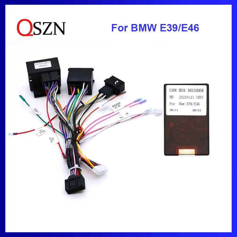 Canbus Box Adaptor Decoder For Bmw E39 E46 With 16pin Power Wiring