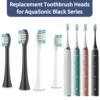 10pcs Replacement Toothbrush Heads Compatible with AquaSonic Black Series/Black Series Pro/Vibe Series Toothbrush Bristle Nozzle 2