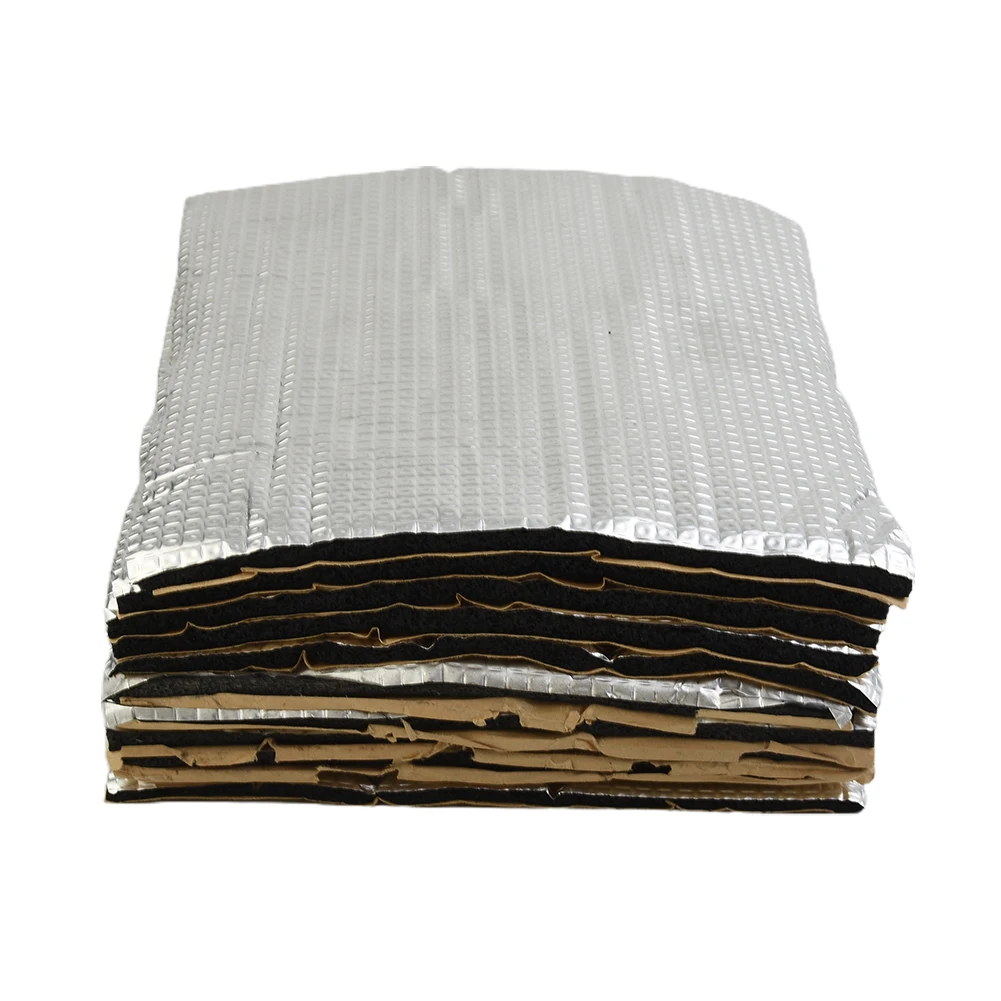 Sound Deadening Damping Mat Car Silent Compact Van Proofing 5mm Auto Sound Deadener Heat Insulation Mat 10 Sheets