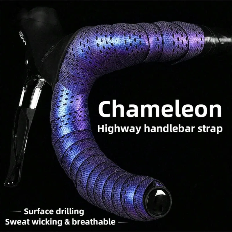 Gradient Road Bike Bend Handle Strap Bicycle Handlebar Tape Breathable Anti Slip Waterproof EVA Shock Absorber Bike Tape