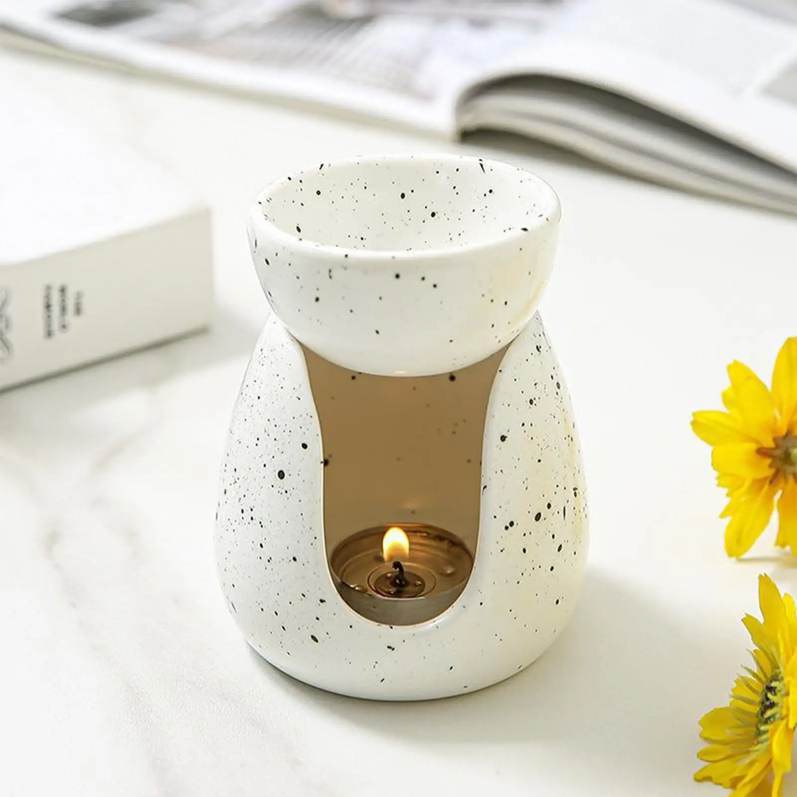 Essential Oil Burner Waxes Melt Burner Fragrance Warmer Tabletop Tealight Candle