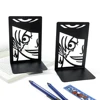 2pcs Anime One Piece Ace Book Ends, Non-Slip Metal Book Ends Office Bookends for Fans Collection Organise Desktop Bookends 4