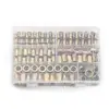 210/165/100PCS Box Rivet Nuts Carbon Steel M4 M5 M6 M8 M10 M12 Flat Head Rivet Nuts Set Hardware Multi Sizes Insert Rivet Nuts 2