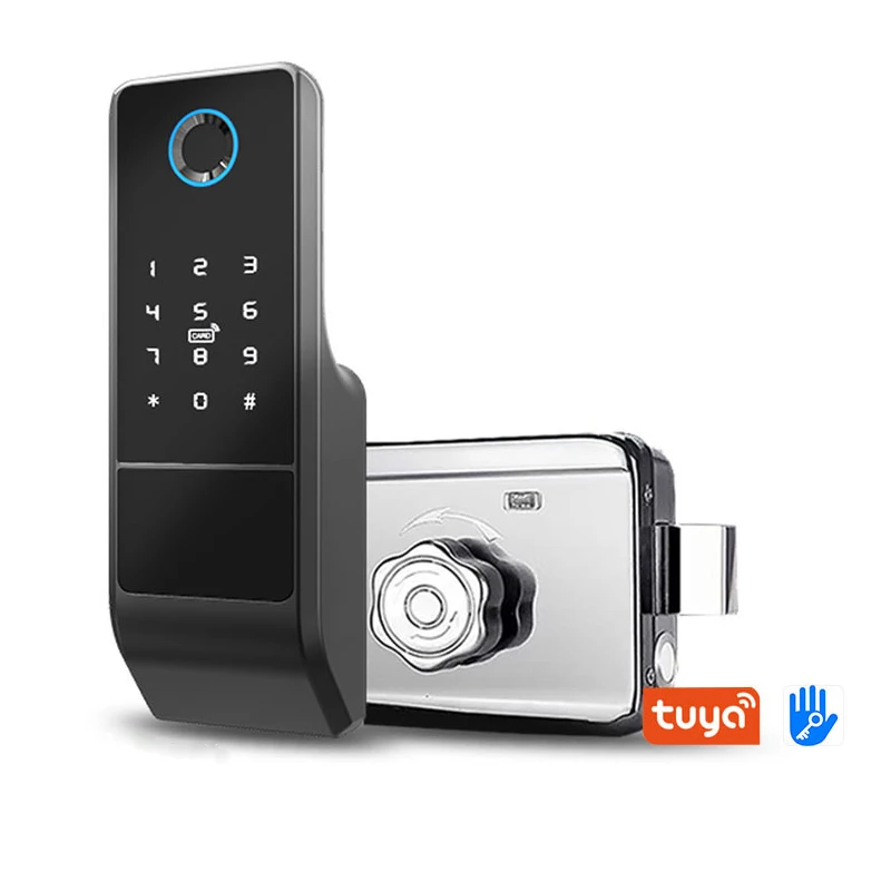 Ak ll WiFi Tuya Parmak Izi Kap Kilidi A k Kap Bluetooth TTLock 