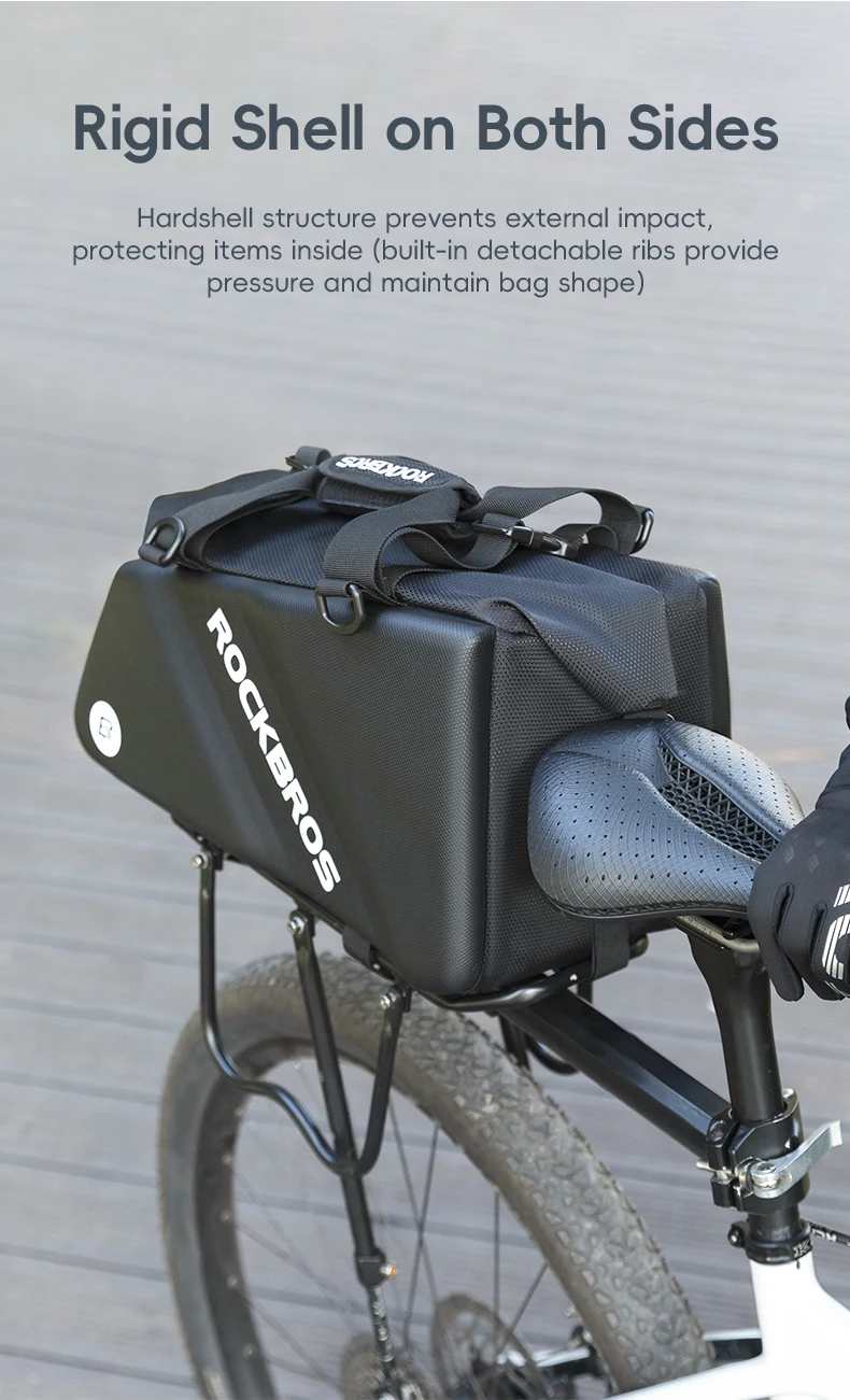 large capacity pannier storage compartments