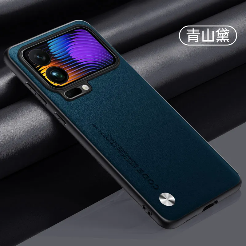 Luxury Business Sheepskin Leather PU Phone Case - All-Inclusive Lens Back Cover