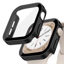 Enhanced Apple Watch Screen Protector with Glass Cover - Premium Protective Shield - Series7 8 9 41mm (Matte - Black)