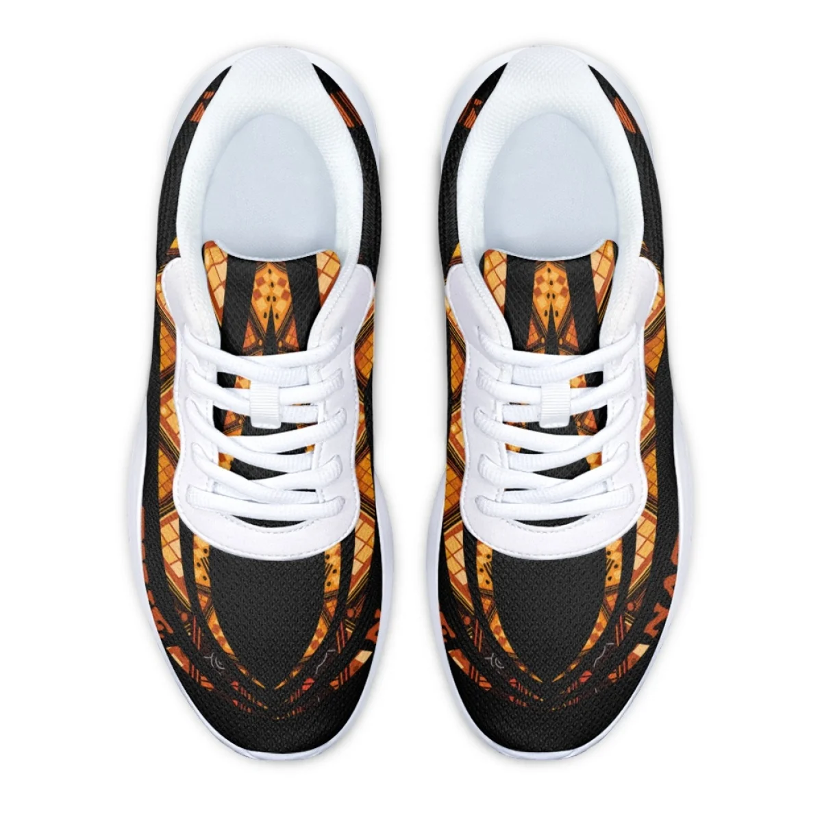 Feather Polynesia Print Fashion Sneakers for Women Brand Designer Lace Up Cozy Outdoor Sneakers Men's Training Basketball Shoes