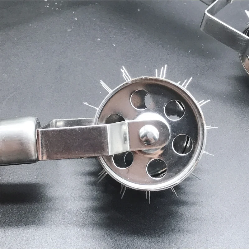 Kitchen Stainless Steel Steak Tenderizers Cattle Pin Header Rolling Meat Pine Needle Meat Cutter Kitchen Tool Tender Needle