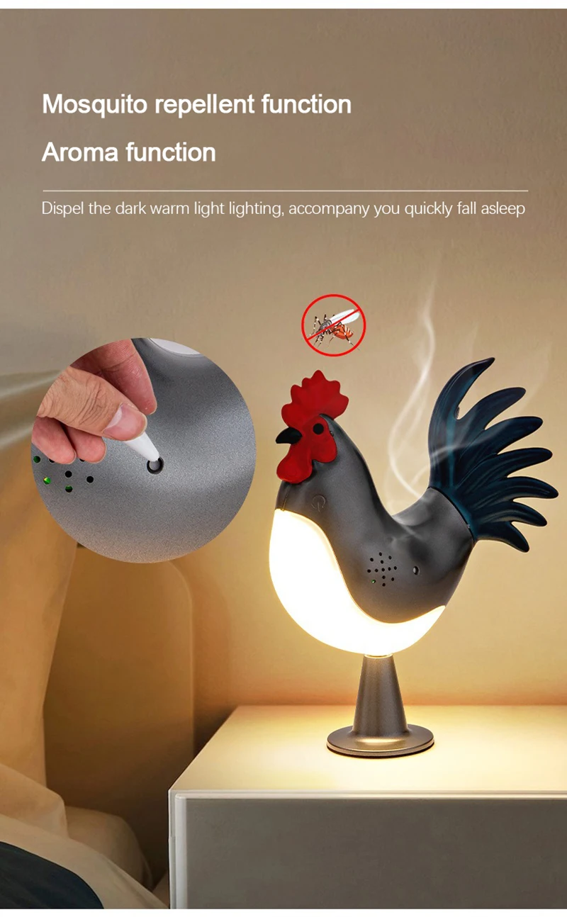 Decorative Night Lights Simulated Animal Funny Easter Home Decor Party Carnival Chicken Lamp Chick Night Light Ornaments