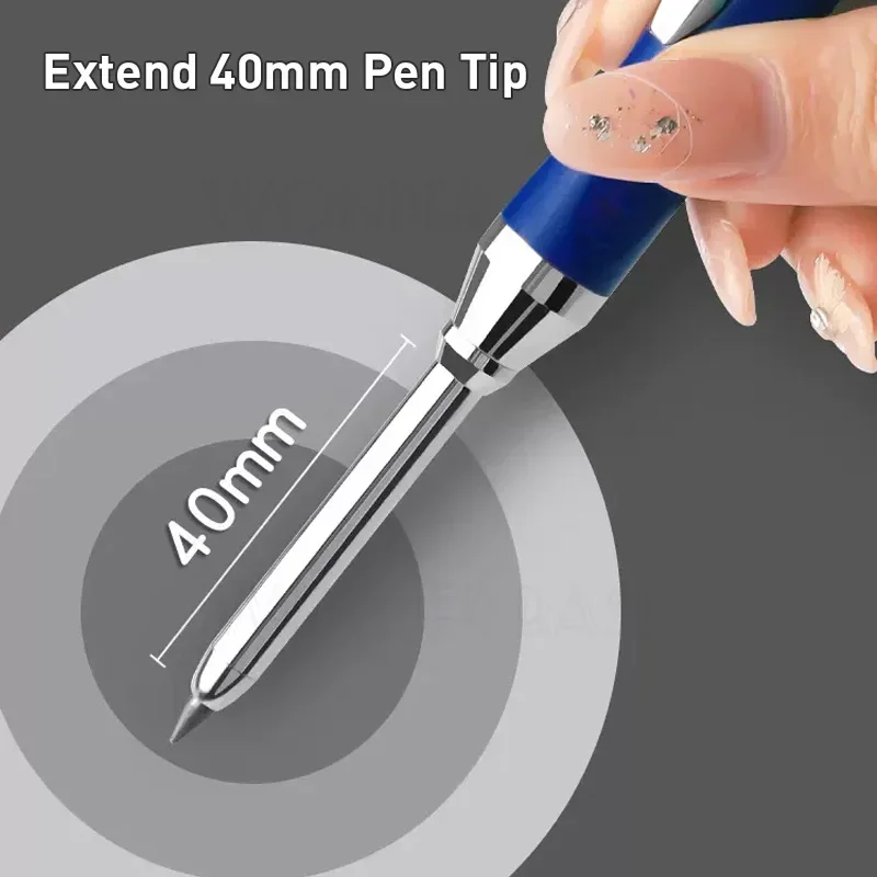 Carpenter Pencil 5 Colors 40mm Long Head For Woodworking Construction