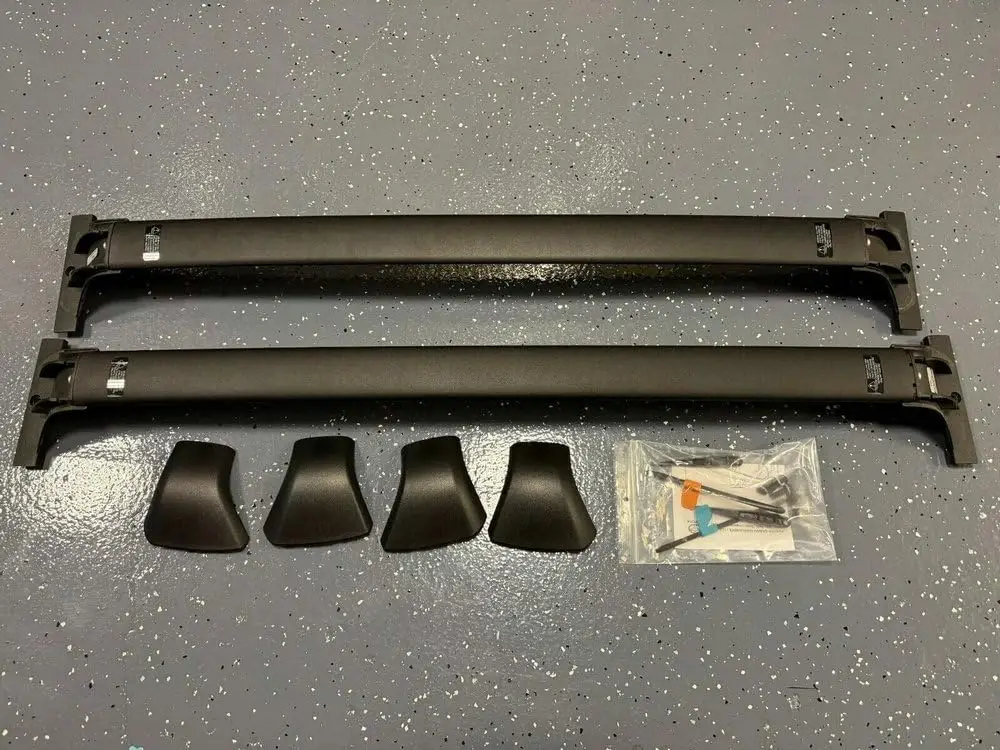 Silver Aluminum Roof Rack Crossbars For 2023-2024 Toyota Grand Highlander - 260 Lb Capacity