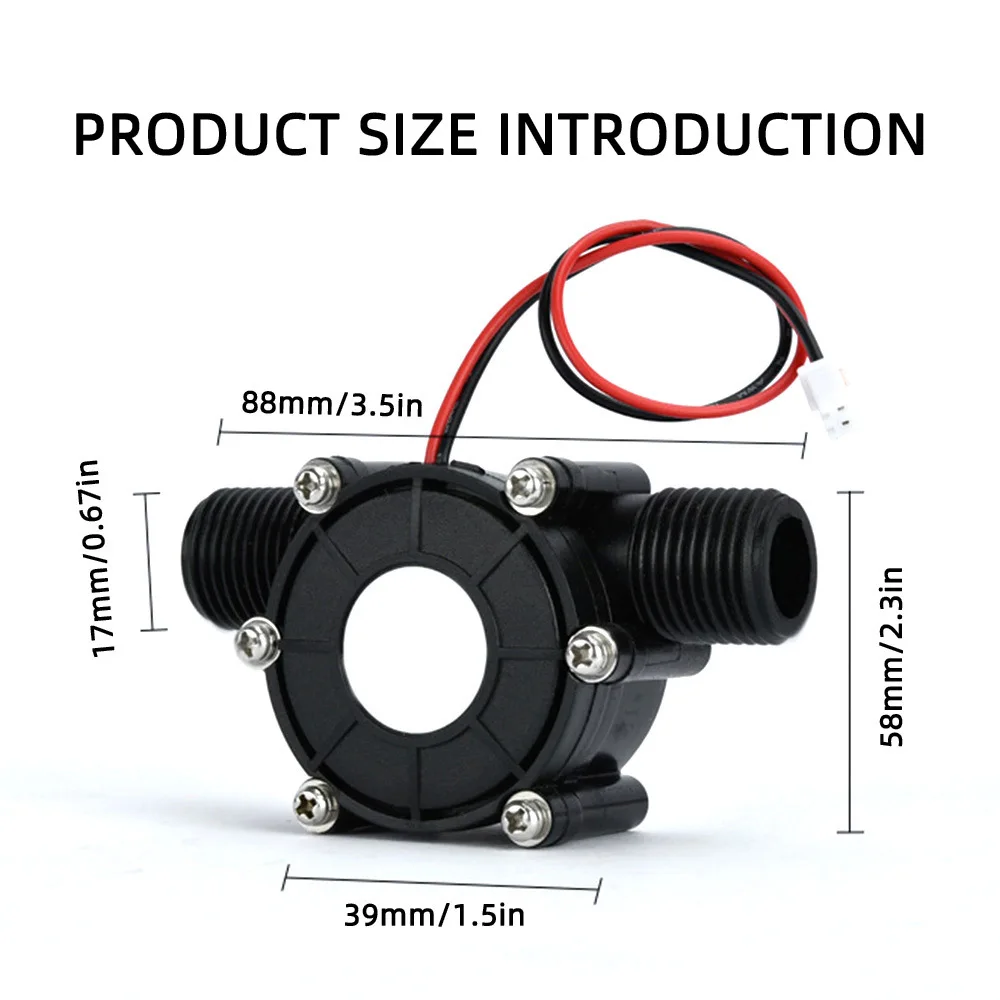 Small Water Turbine Generator DC Water Pump 5V 12V 0-80V with Voltage Stabilizing Mobile Phone Charging Lighting Wastewater Util hydroelectric generator